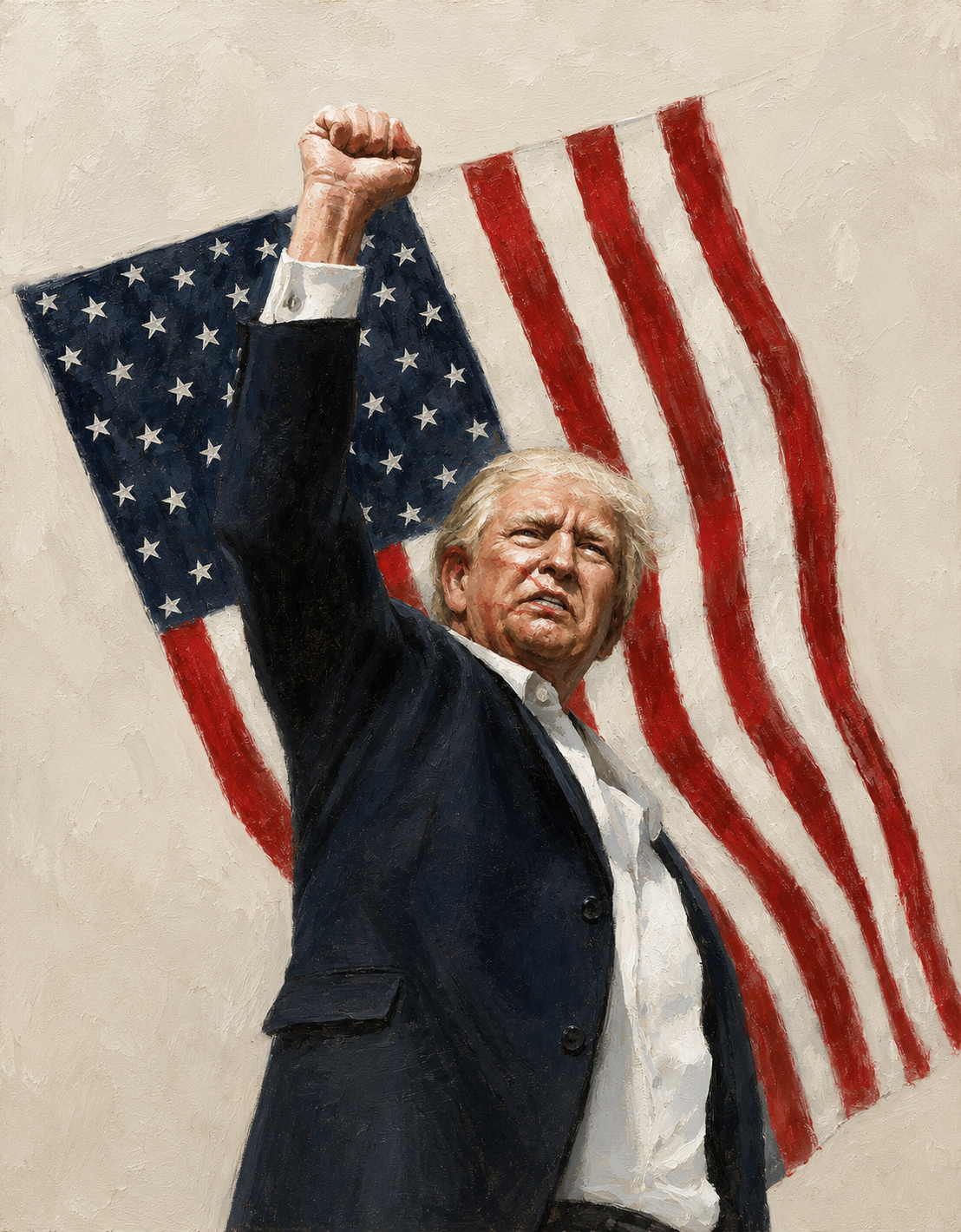 Commemorative portrait of President Trump